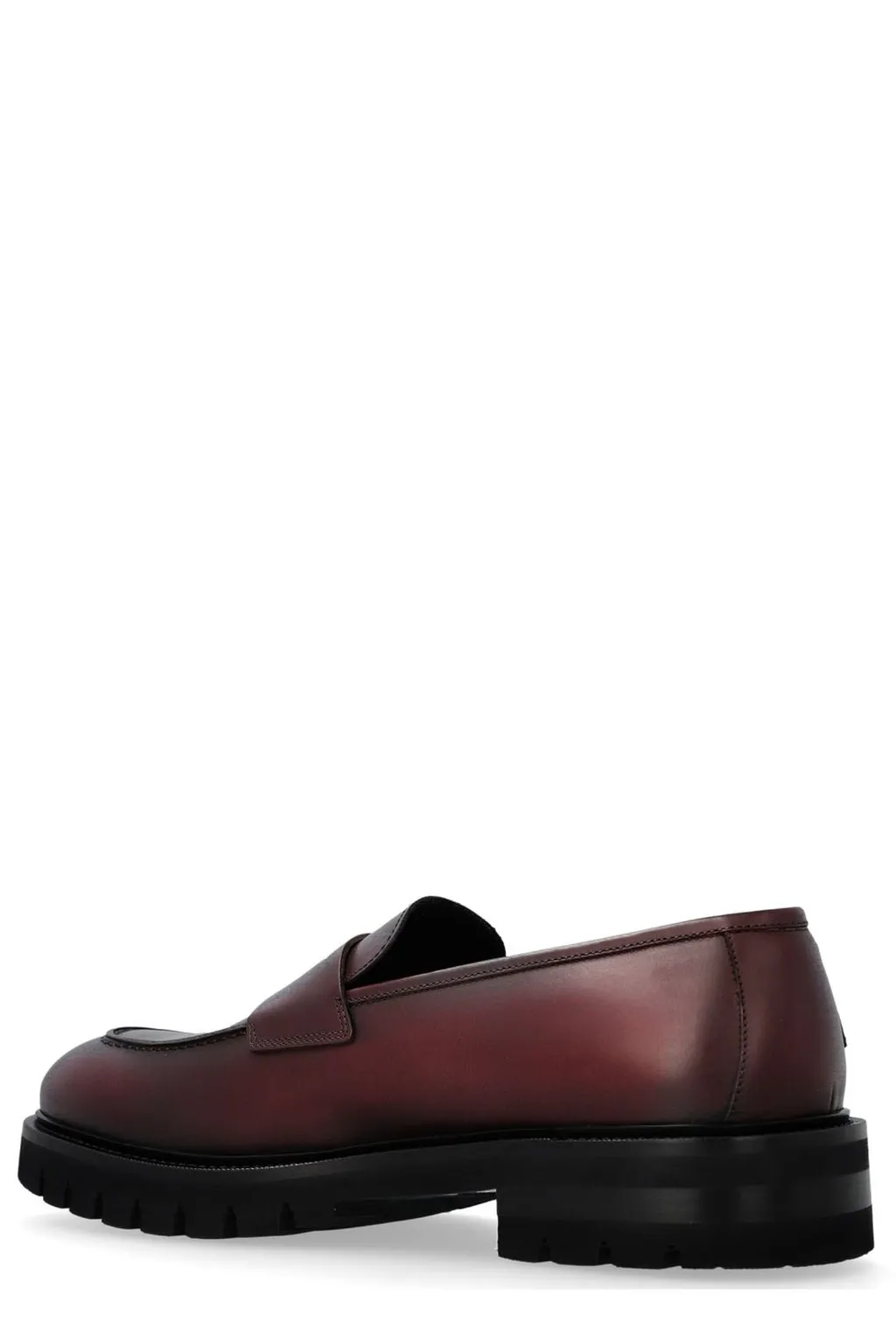 Ferragamo Round-Toe Slip-On Loafers