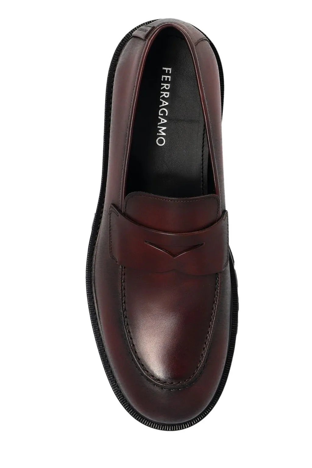 Ferragamo Round-Toe Slip-On Loafers