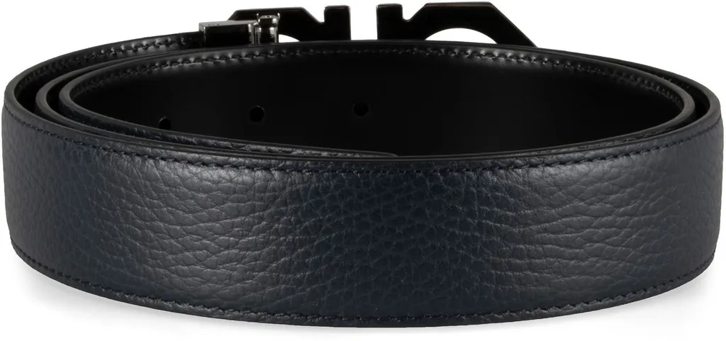 Ferragamo Logo Buckled Reversible Belt