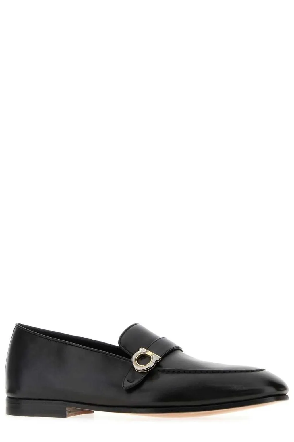 Ferragamo Logo Plaque Slip-On Loafers