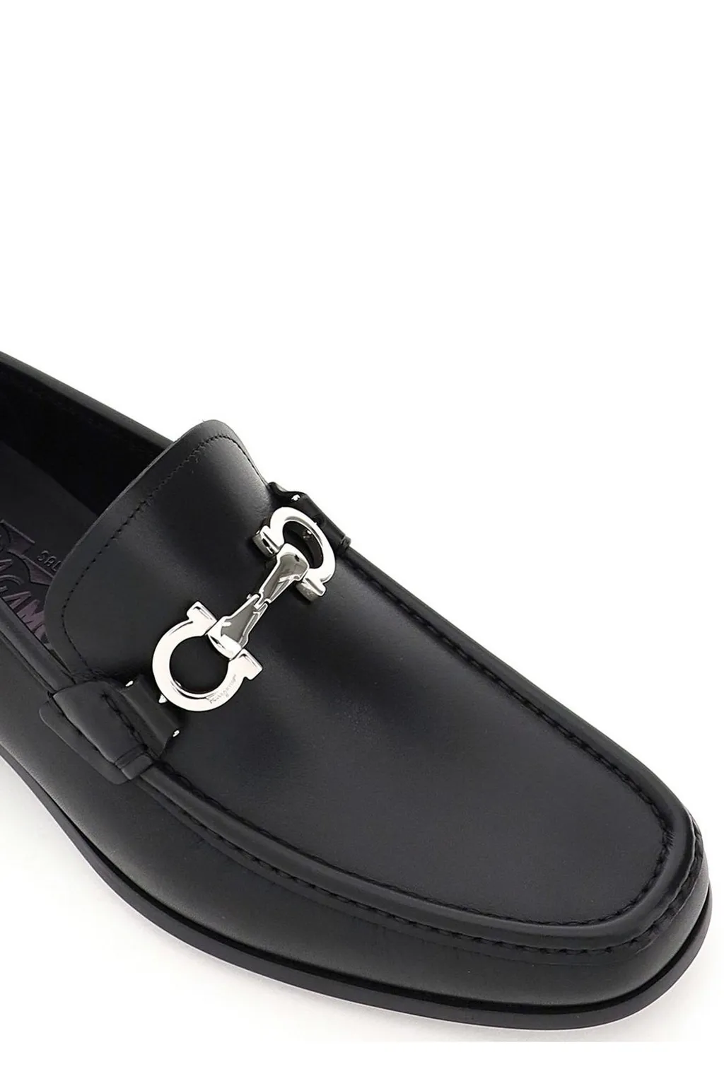 Ferragamo Gancini-Plaque Slip-On Loafers