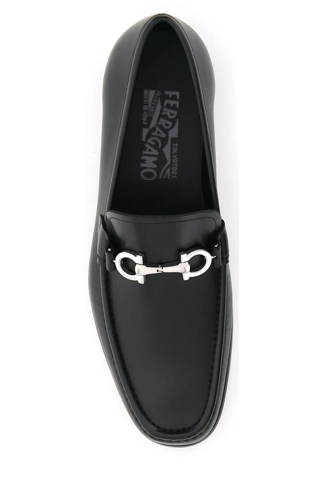Ferragamo Gancini-Plaque Slip-On Loafers