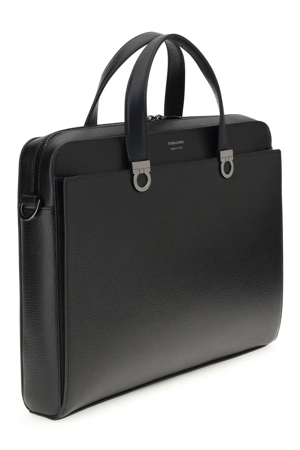 Ferragamo Gancini Top Handle Briefcase