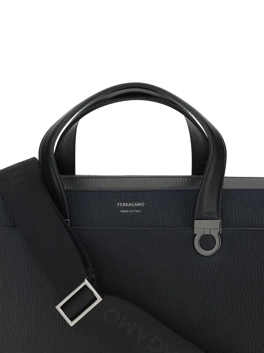 Ferragamo Gancini Top Handle Briefcase