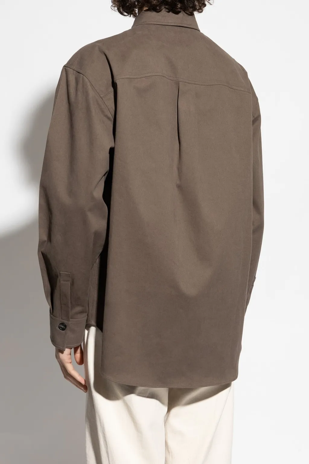 Ferragamo Logo Embroidered Long-Sleeved Shirt