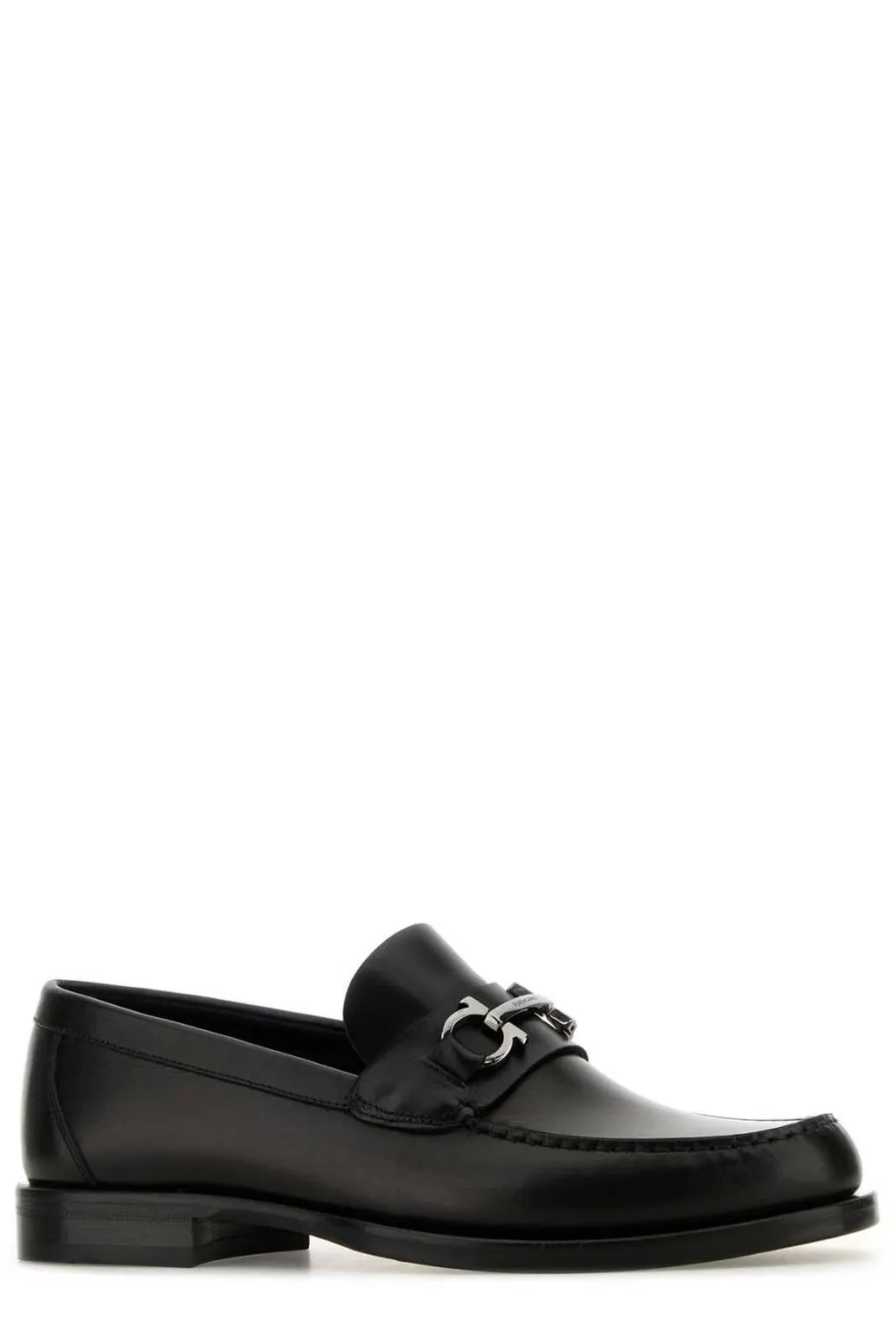Ferragamo Gancini Buckle Slip-On Loafers