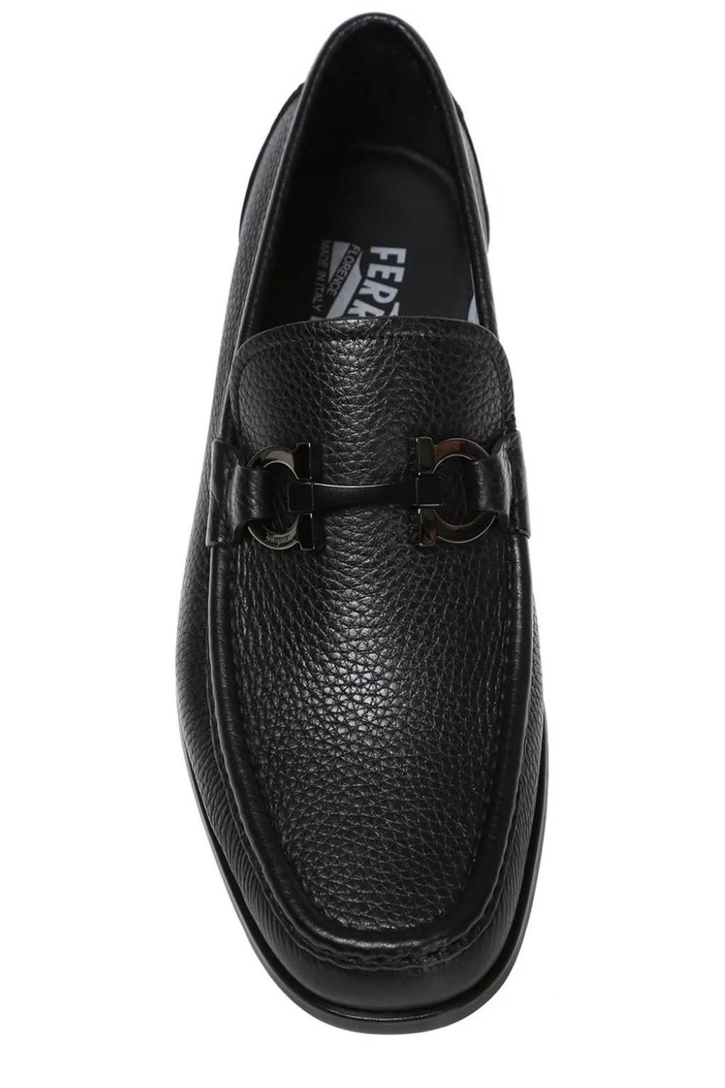 Ferragamo Gancini Ornament Moccasins