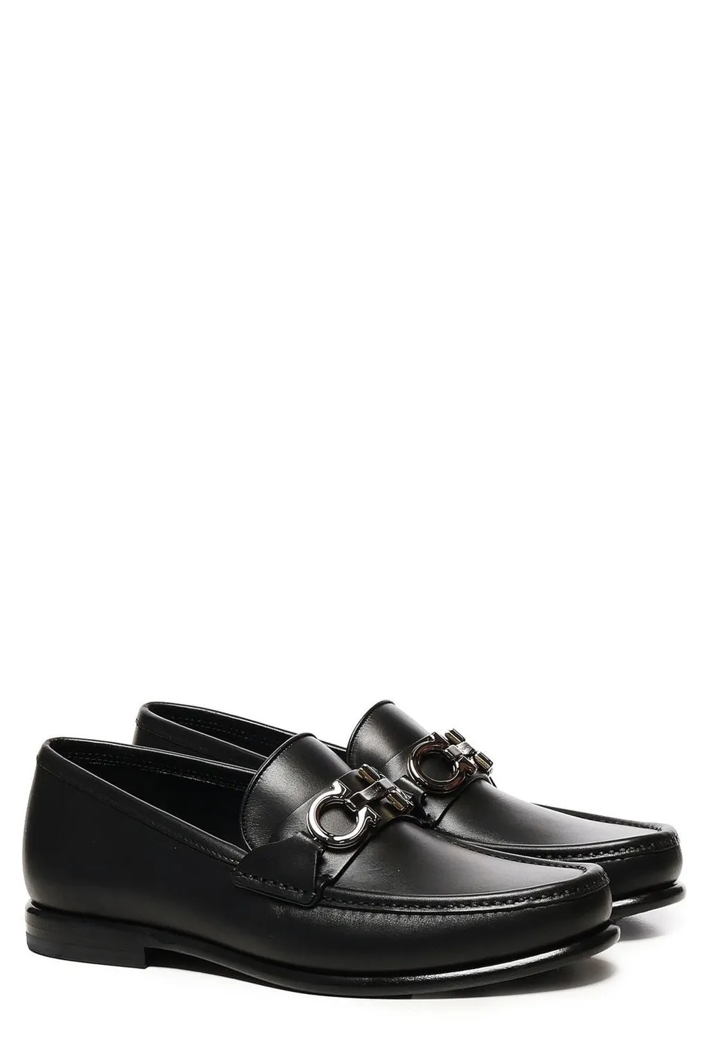 Ferragamo Gancini Buckle Loafers