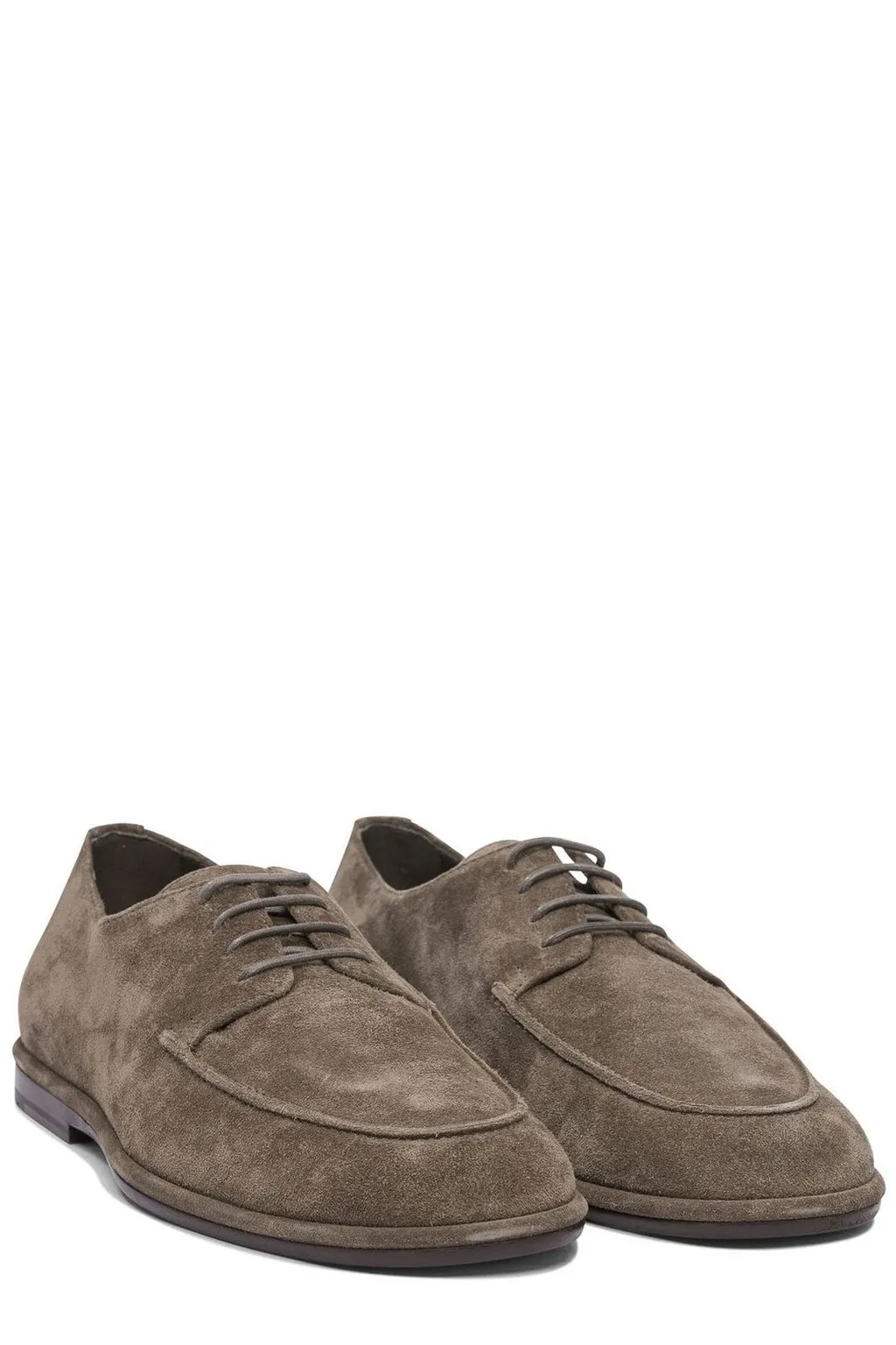 Ferragamo Almond Toe Lace-Up Shoes
