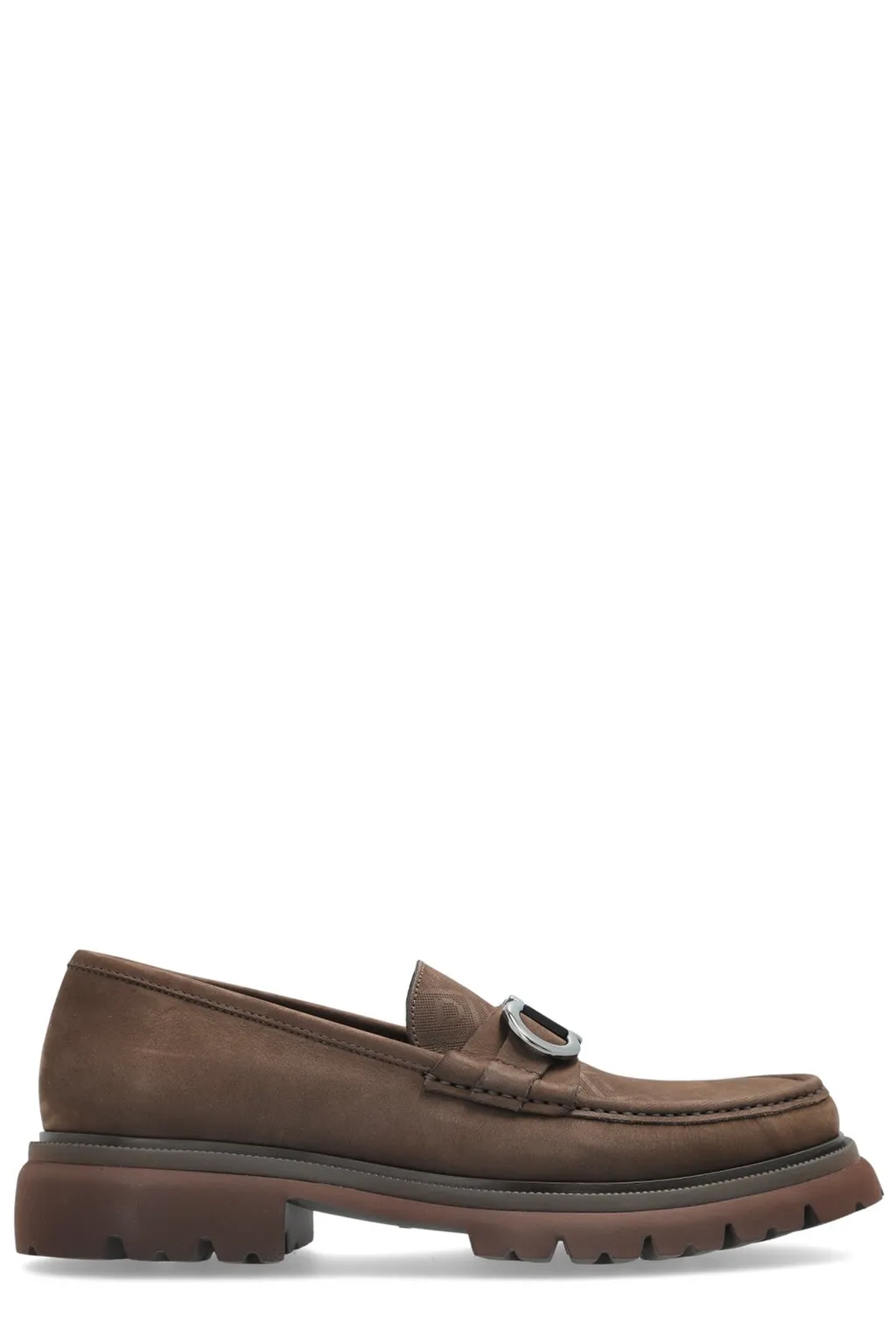 Ferragamo Gancini Ornament Slip-On Loafers