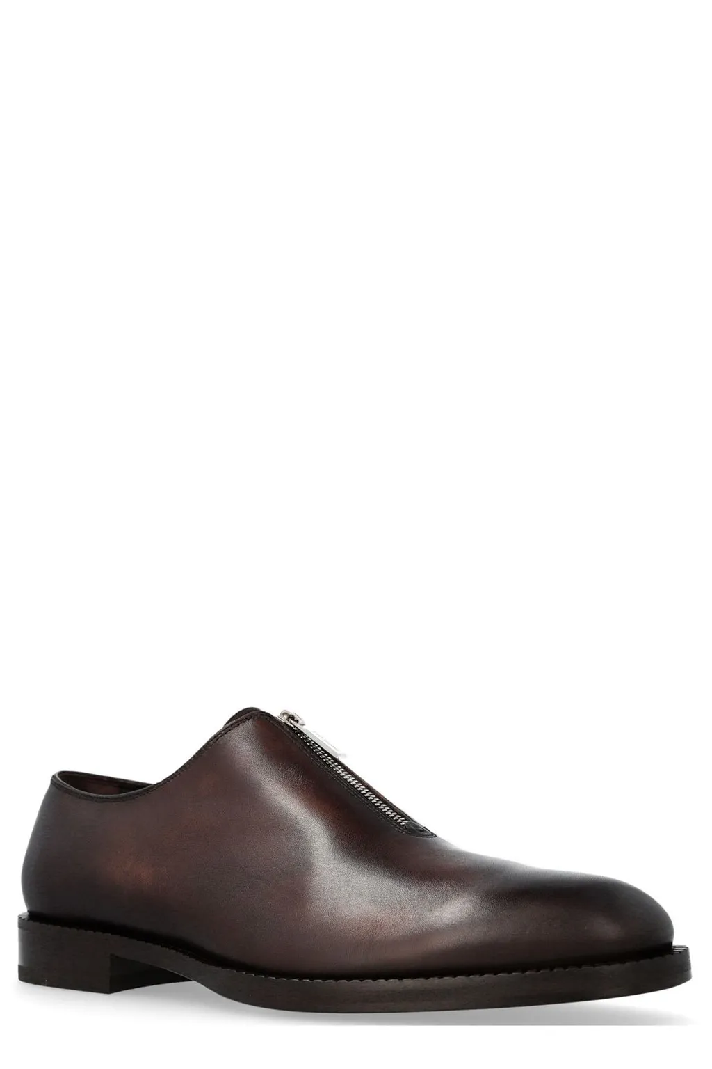 Ferragamo Zip-Detailed Derby Shoes