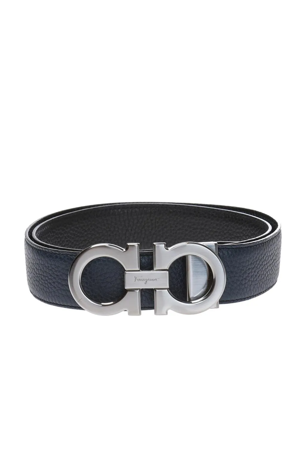 Ferragamo Logo Plaque Reversible Buckle Belt