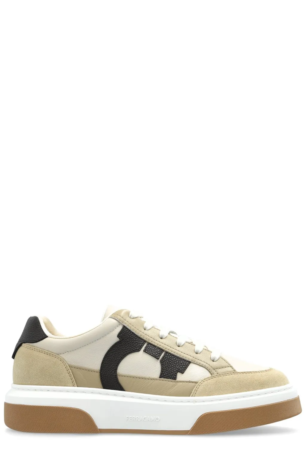 Ferragamo Gancini Ornament Low Top Sneakers