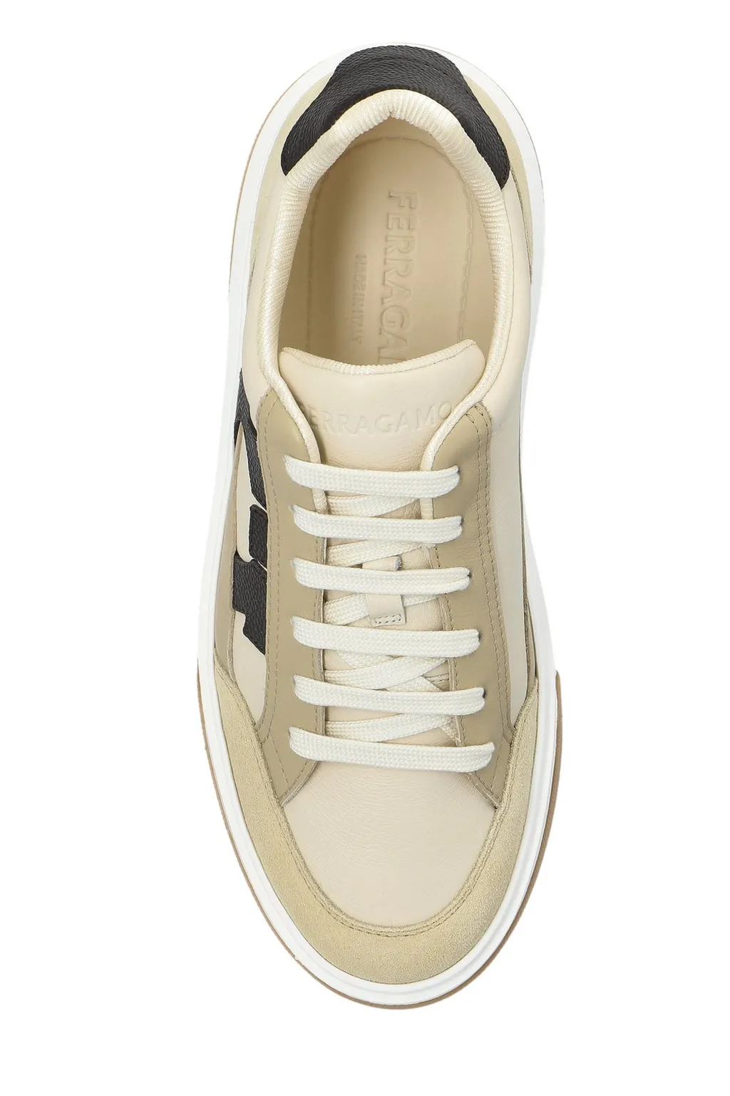 Ferragamo Gancini Ornament Low Top Sneakers