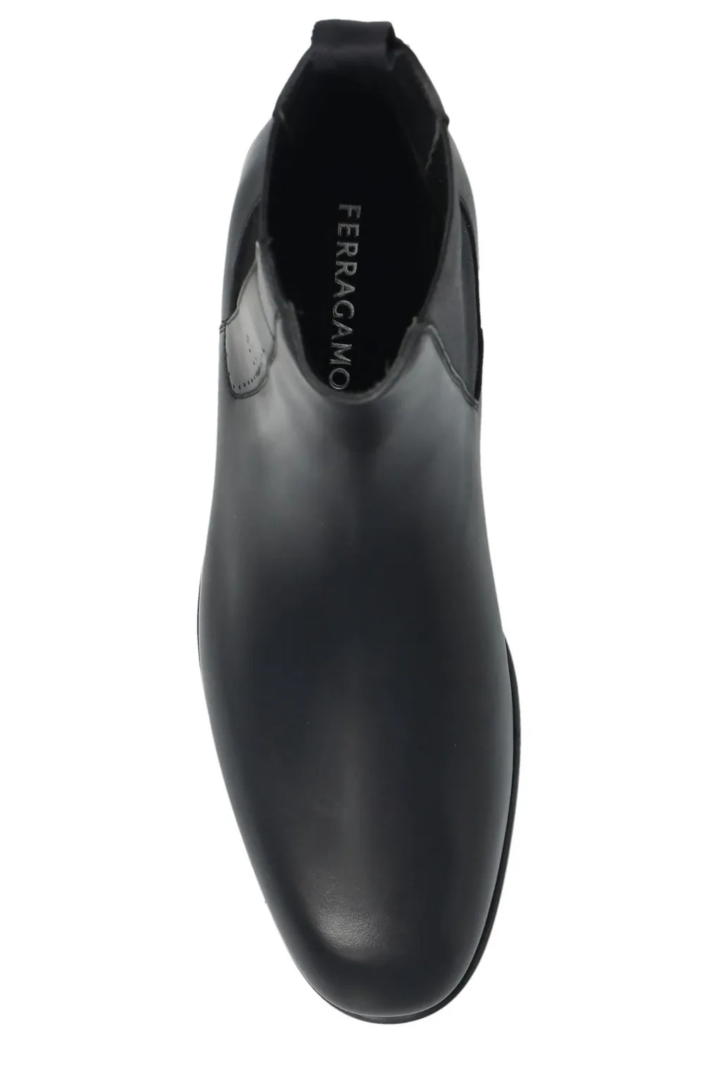 Ferragamo Almond-Toe Chelsea Boots