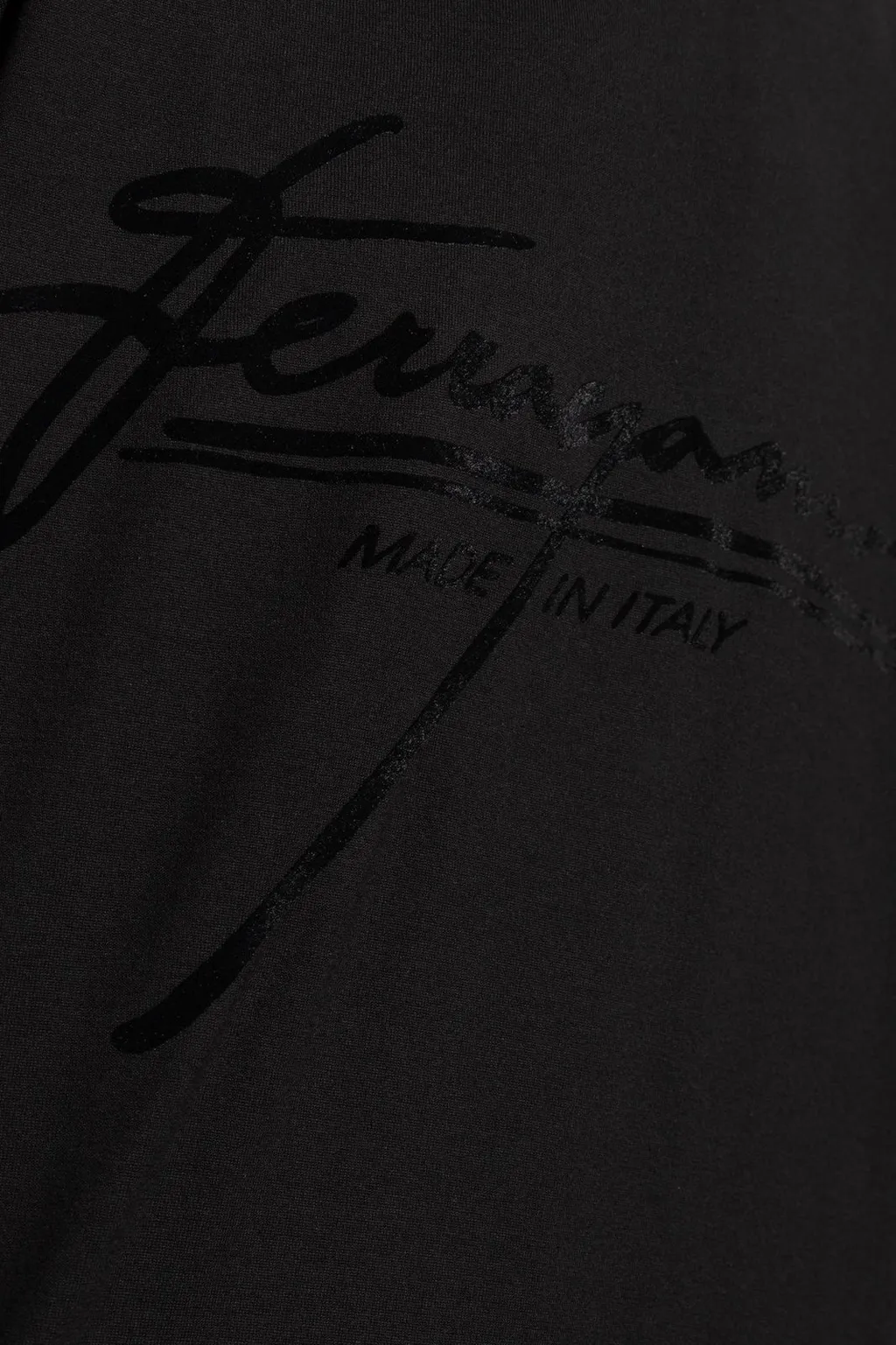 Ferragamo Flocked Logo Crewneck T-Shirt