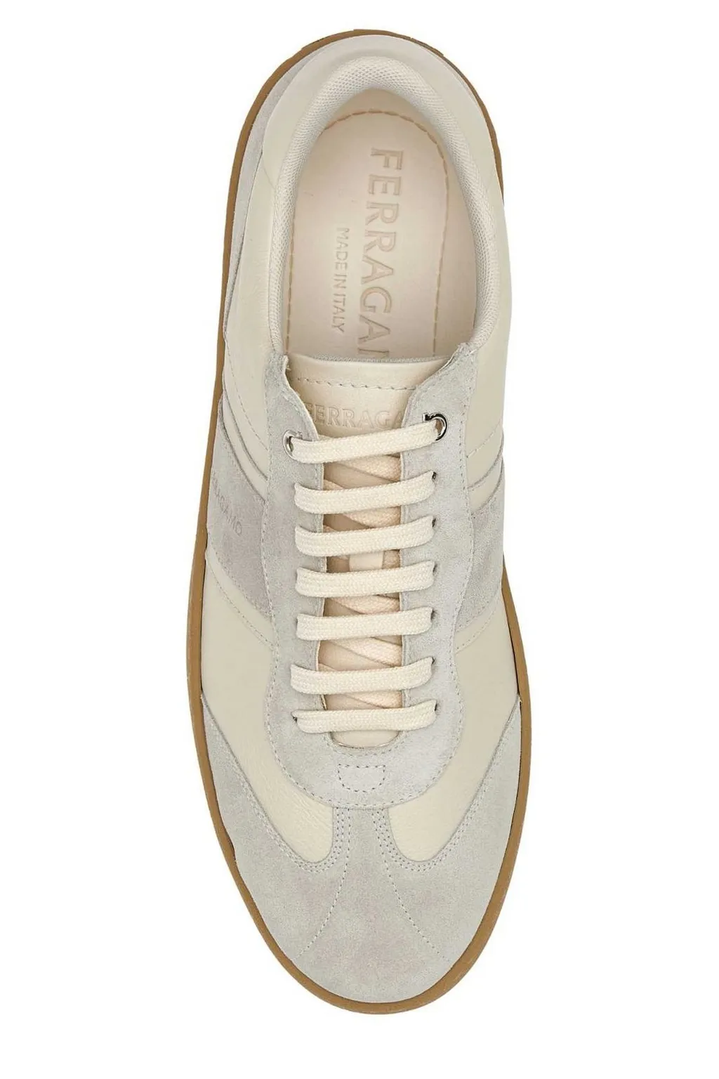 Ferragamo Panelled Low-Top Sneakers
