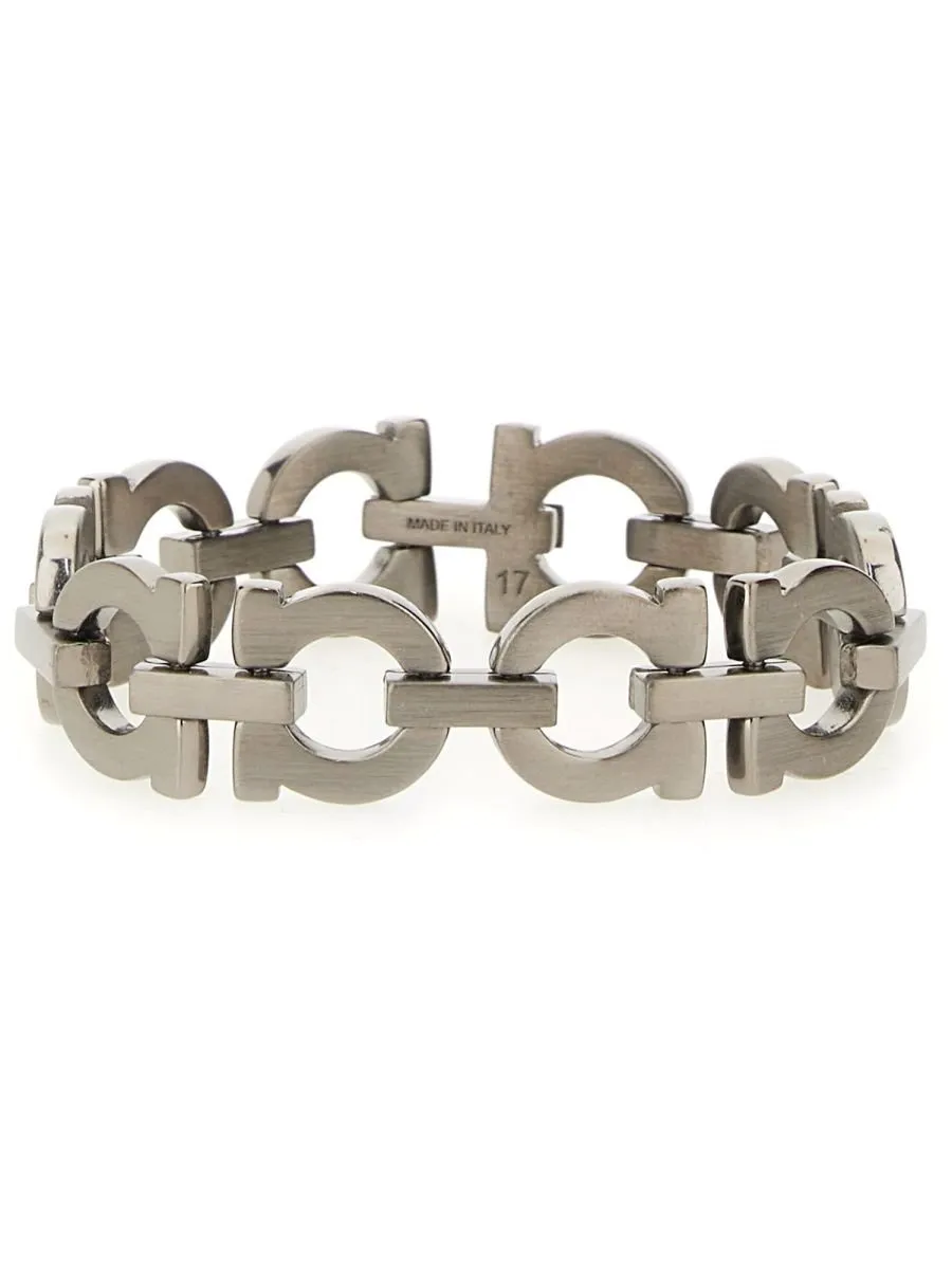 Ferragamo Logo Engraved Bracelet
