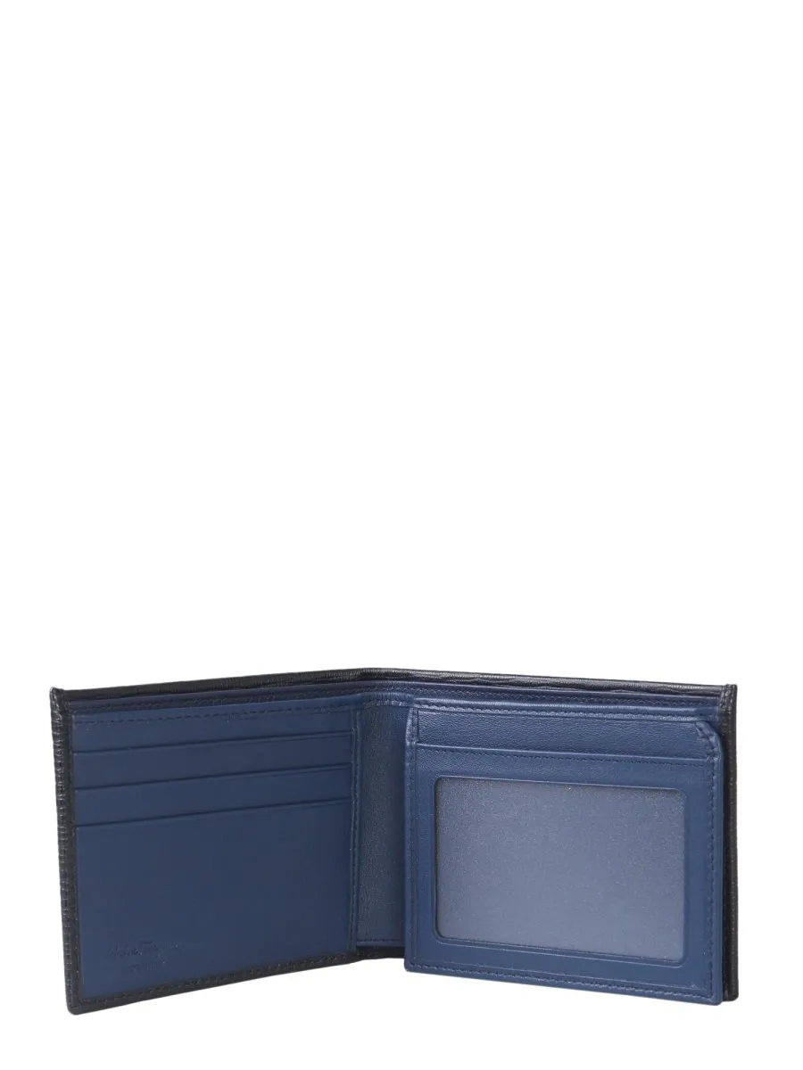 Ferragamo Gancini Logo Plaque Bi-Fold Wallet