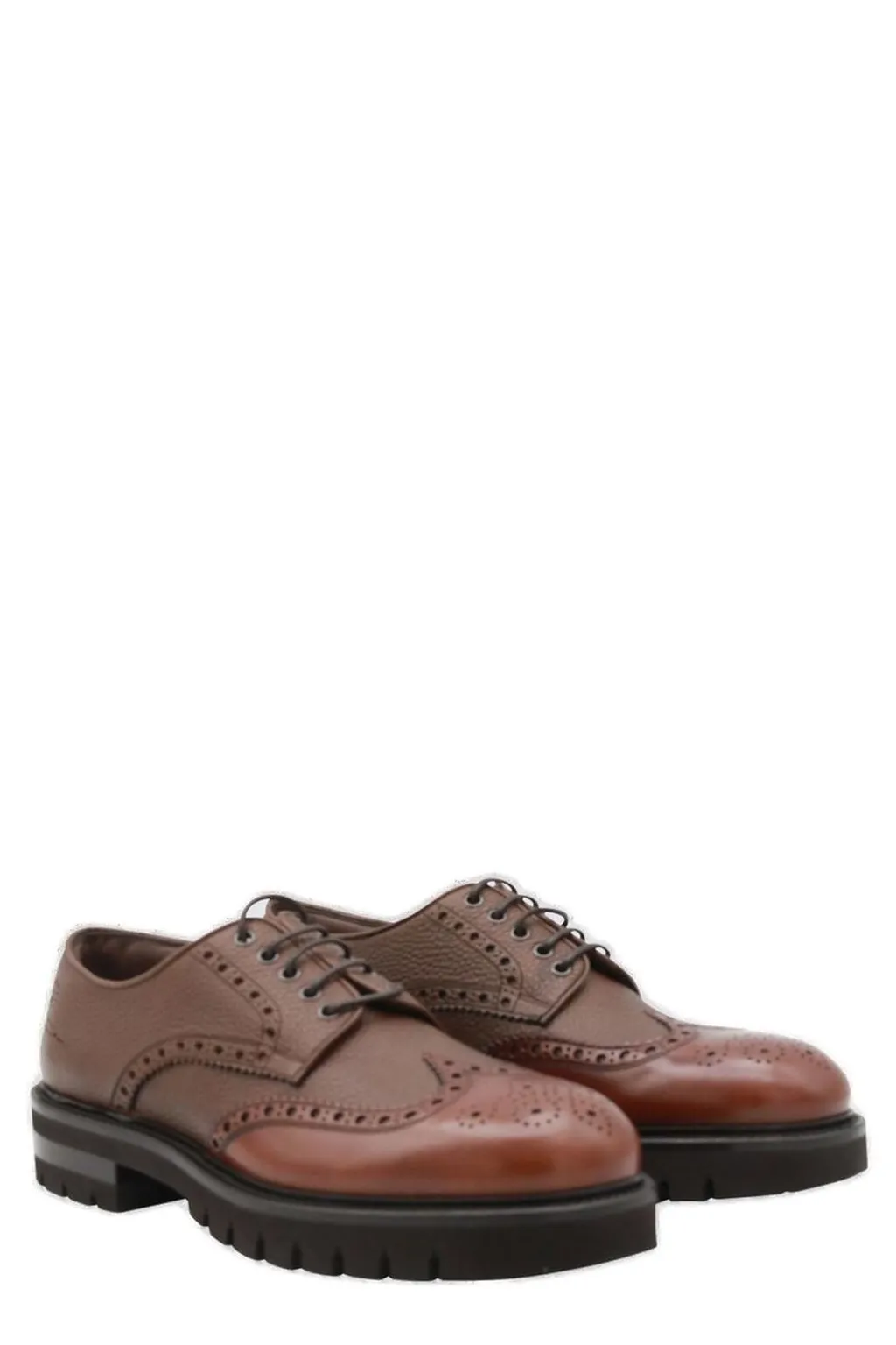 Ferragamo Derby Brogue Shoes