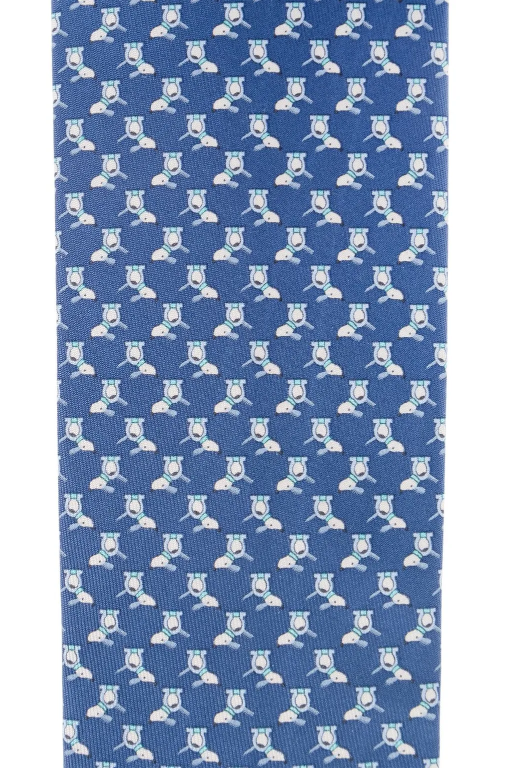 Ferragamo Gancini Motif Jacquard Tie