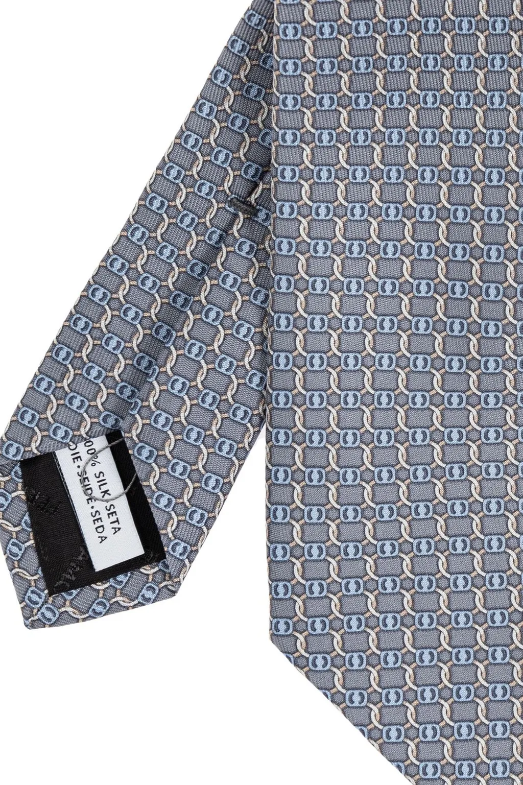 Ferragamo Vara Buckle Printed Tie