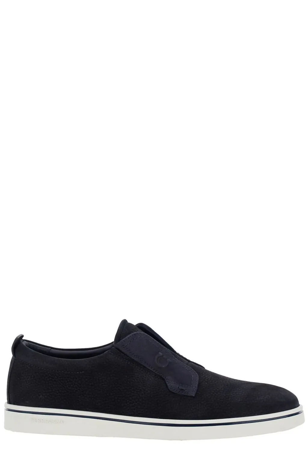 Ferragamo Round-Toe Slip-On Sneakers
