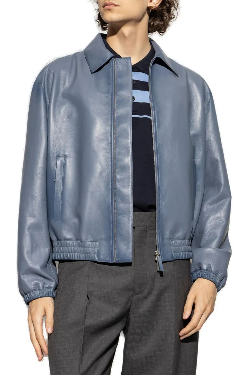 Ferragamo Zipped Leather Jacket