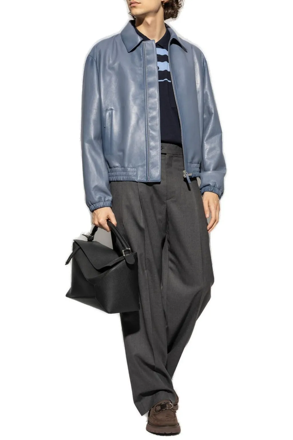 Ferragamo Zipped Leather Jacket