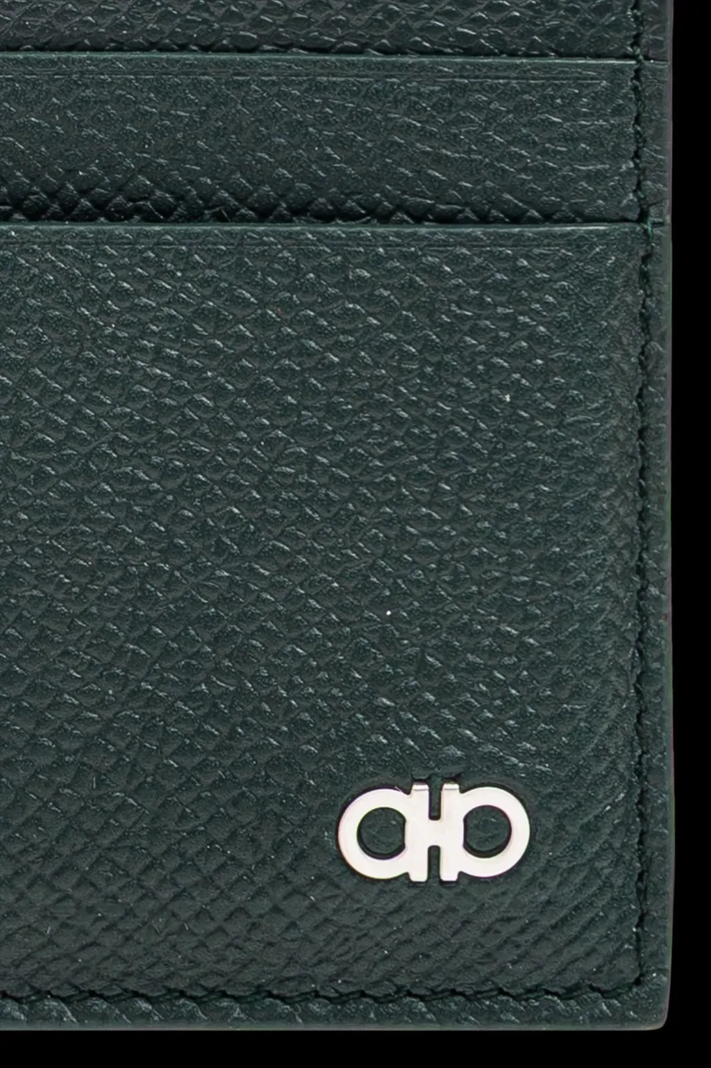 Ferragamo Gancini Plaque Zipped Card Holder