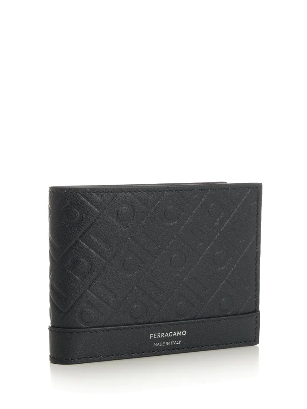 Ferragamo Monogram Dmbossed Bi-Fold Wallet