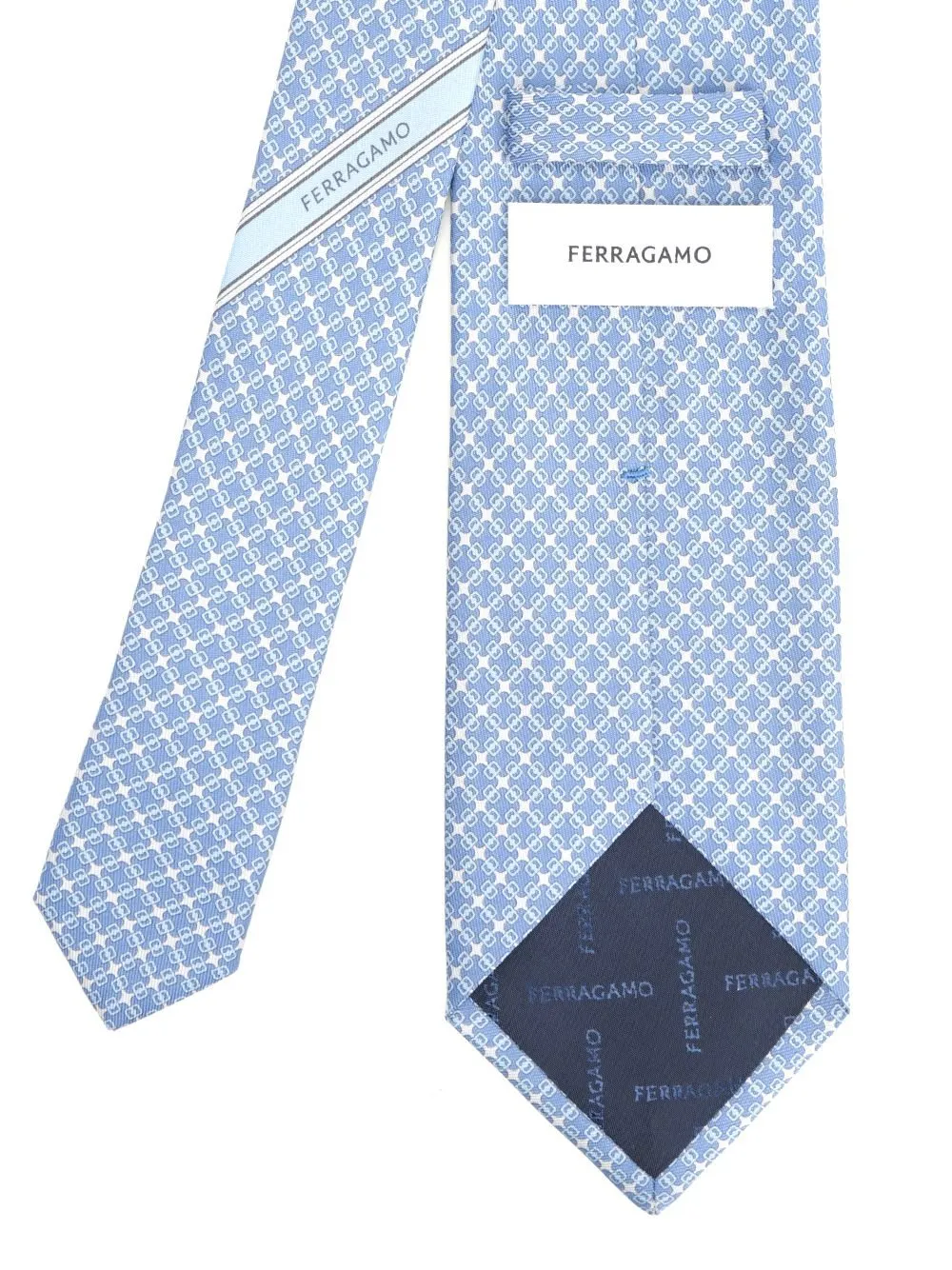 Ferragamo Vara Plaque Printed Tie