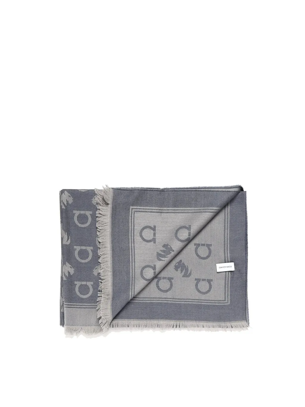Ferragamo Jacquard Feline Motif Scarf