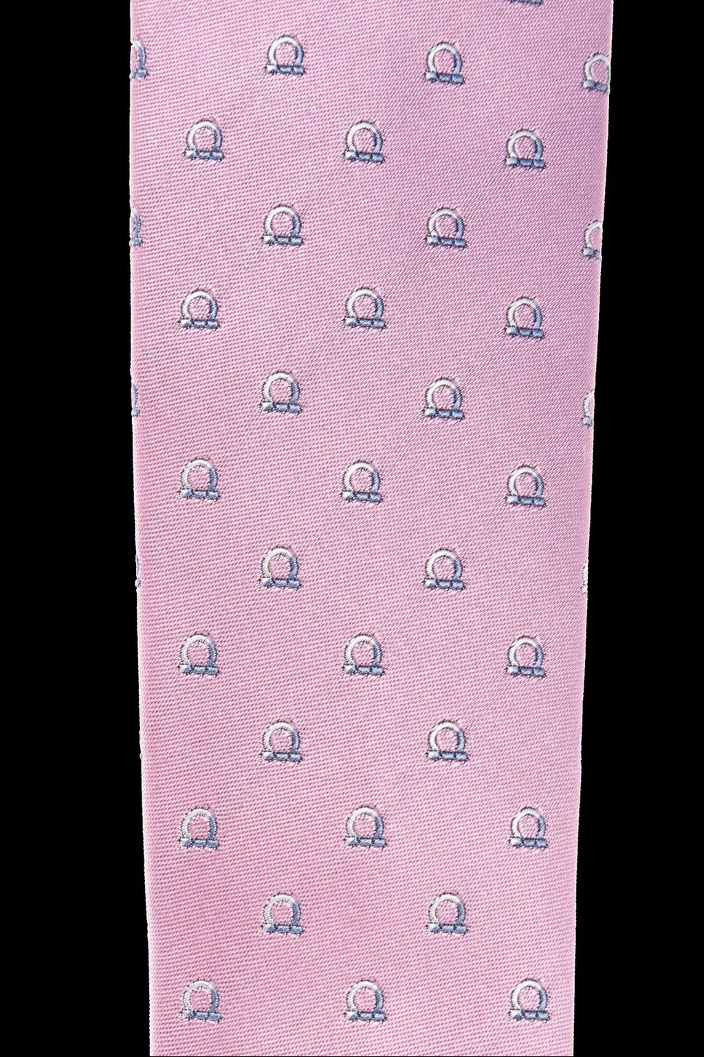 Ferragamo Two Tone Gancini Jacquard Tie
