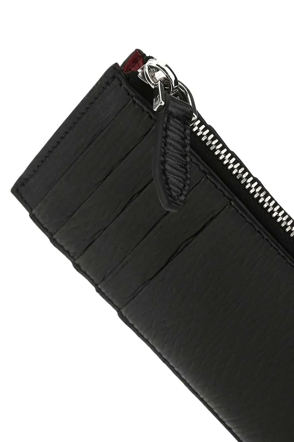 Ferragamo Logo Embossed Zipped Card Case