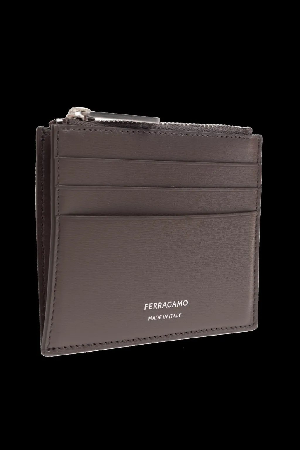 Ferragamo Logo Printed Zipped Cardholder