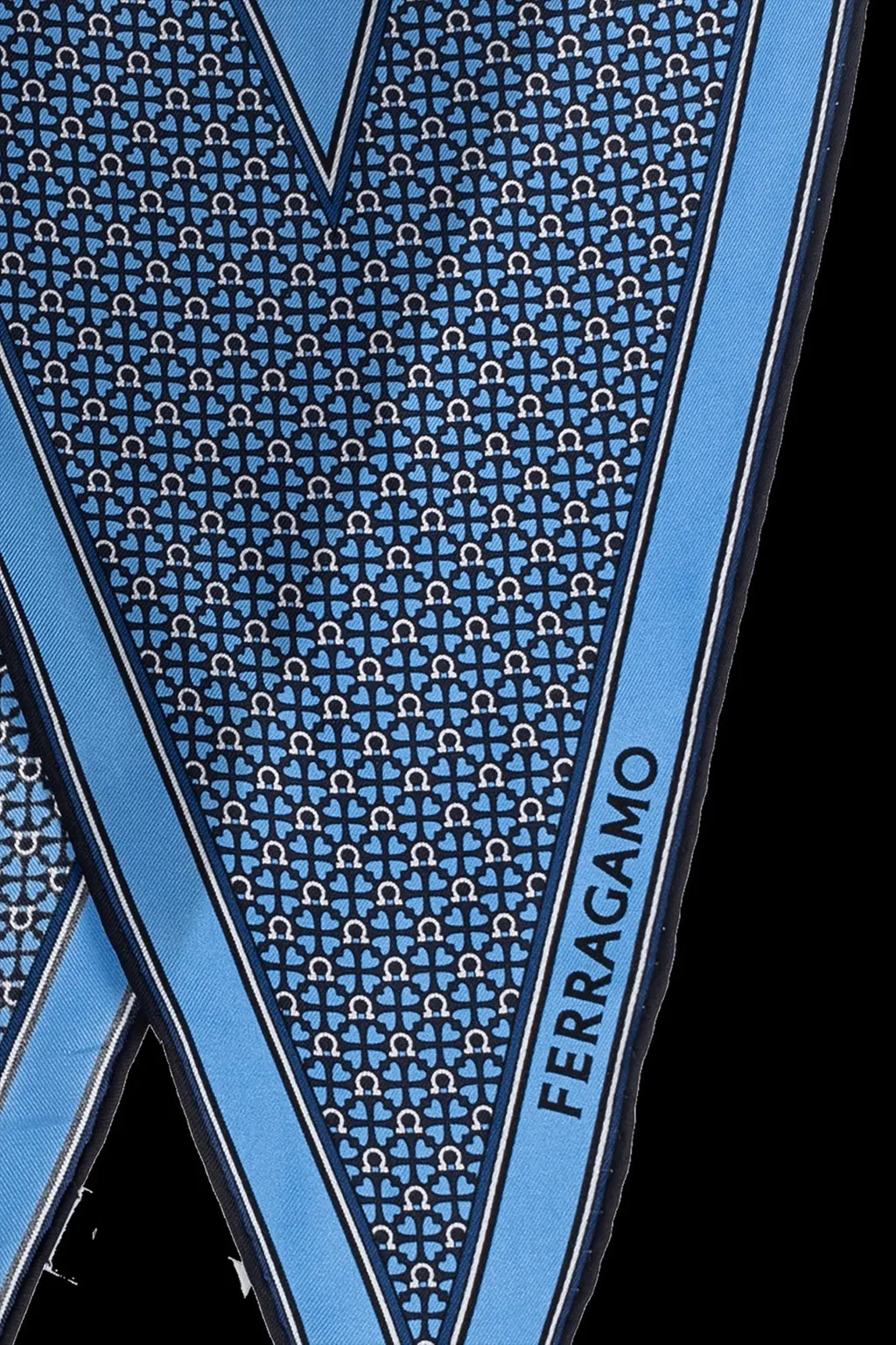 Ferragamo Gancini Patterned Neckerchief