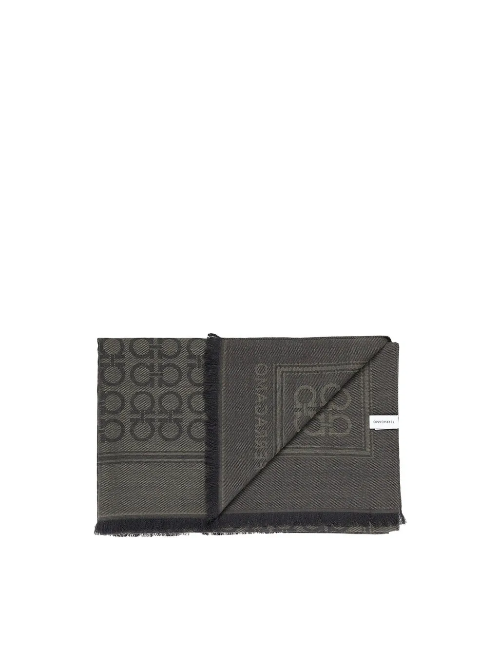 Ferragamo Gancini Fringed Scarf