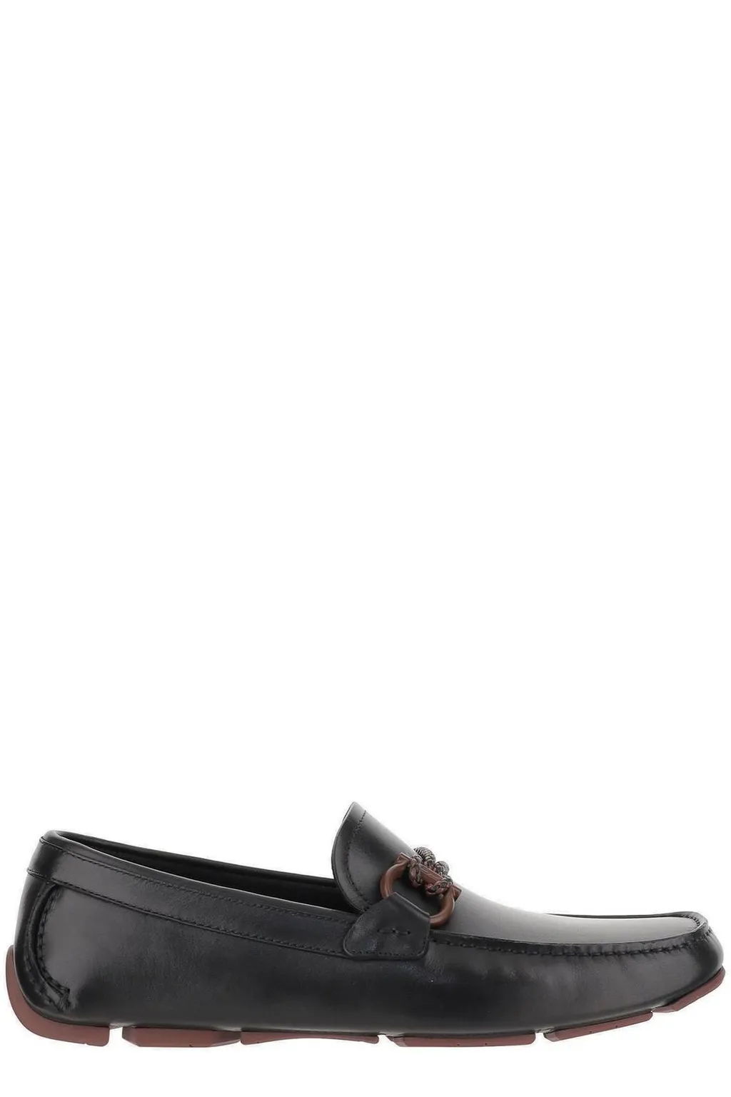 Ferragamo Gancini Ornament Driver Shoes