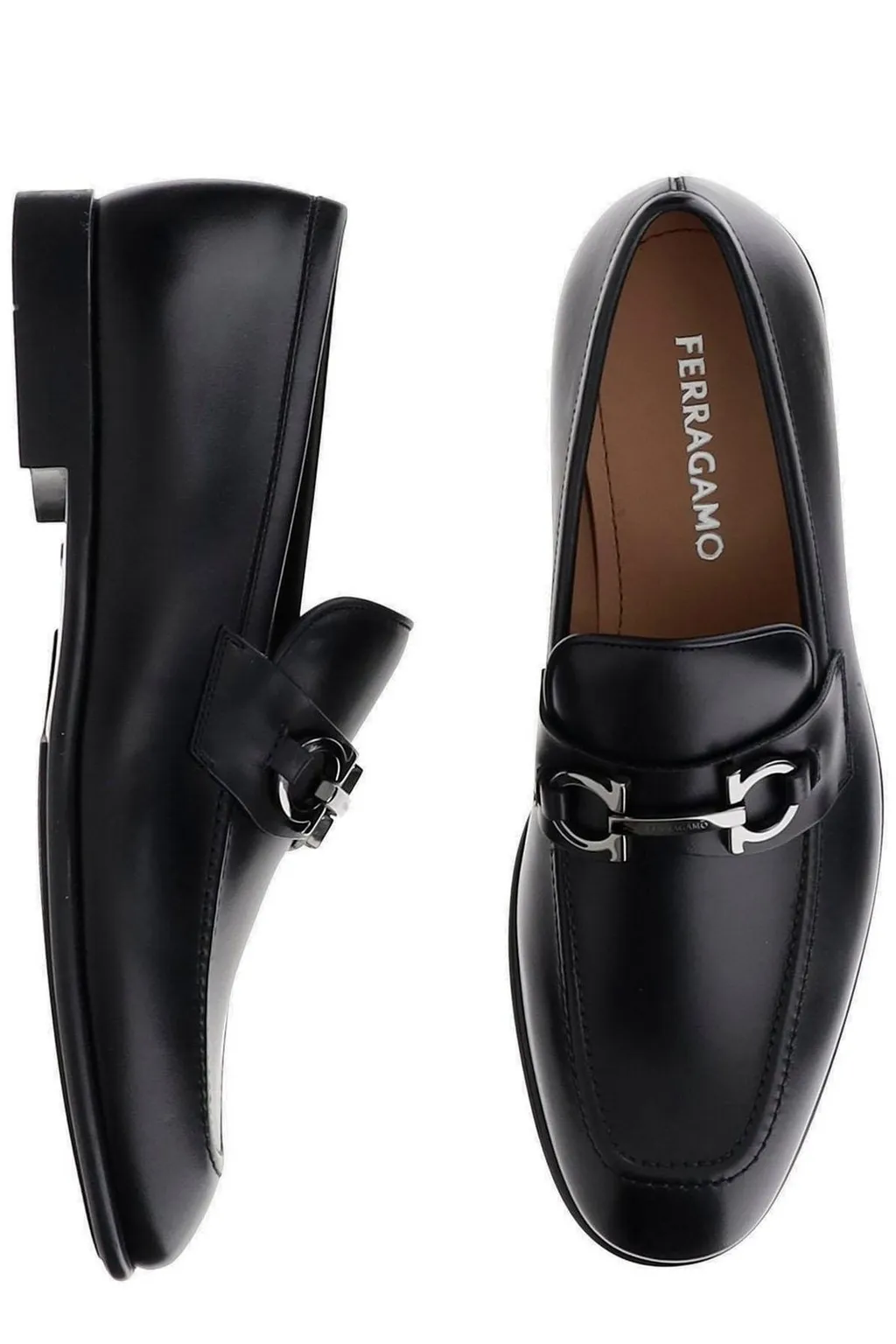 Ferragamo Gancini Ornament Moccasins