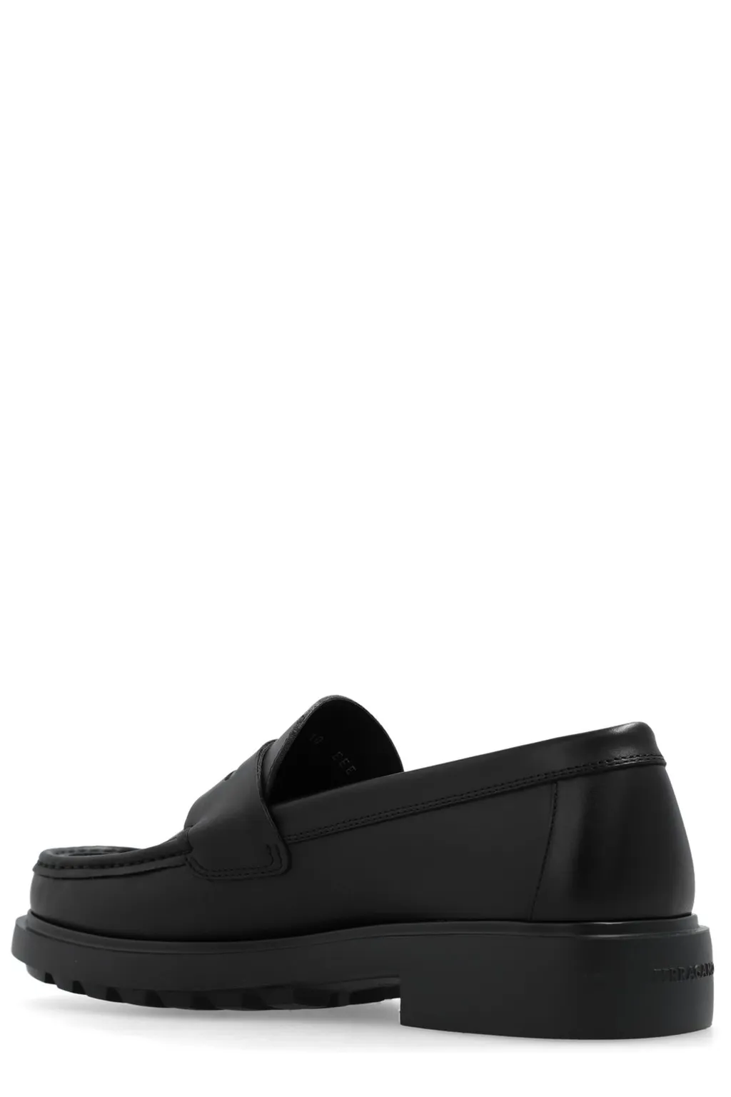 Ferragamo Logo Embossed Slip-On Loafers