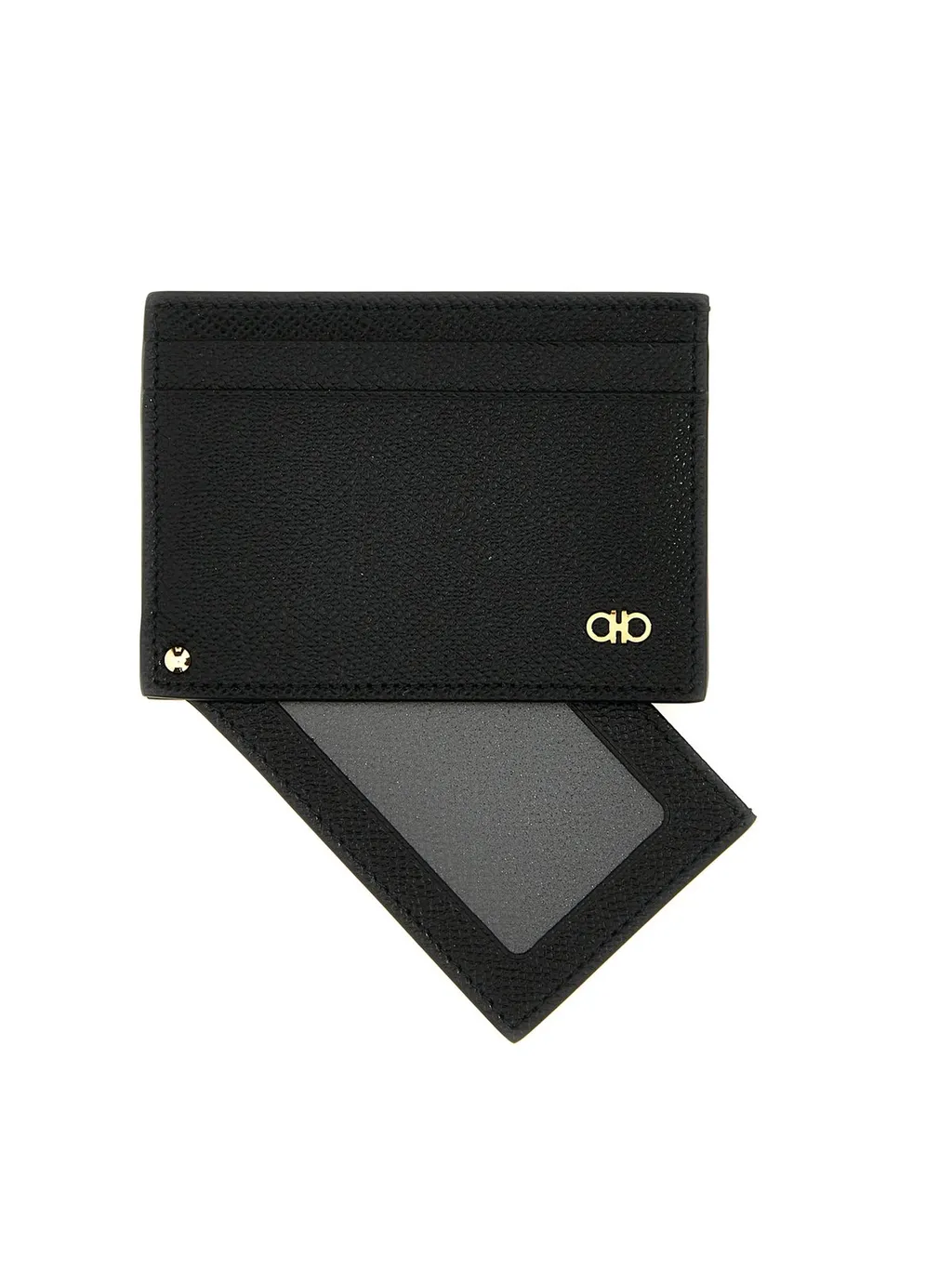 Ferragamo Gancini Plaque Wallet Card Holder Set