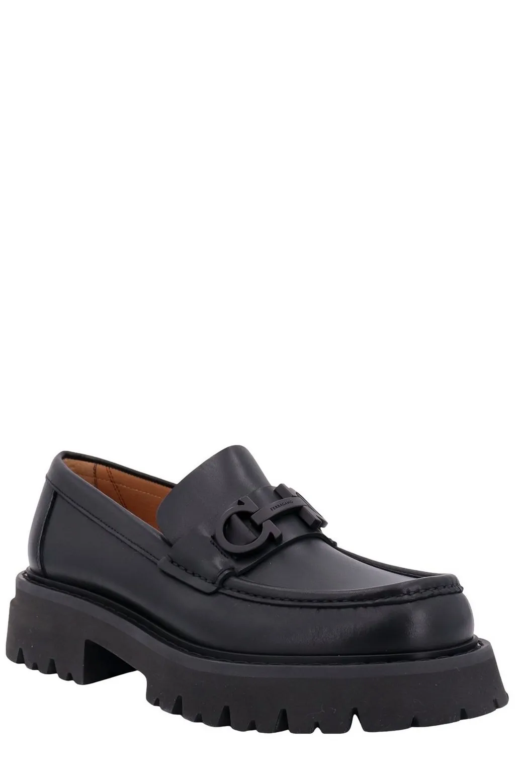 Ferragamo Gancini Ornament Chunky Moccasins