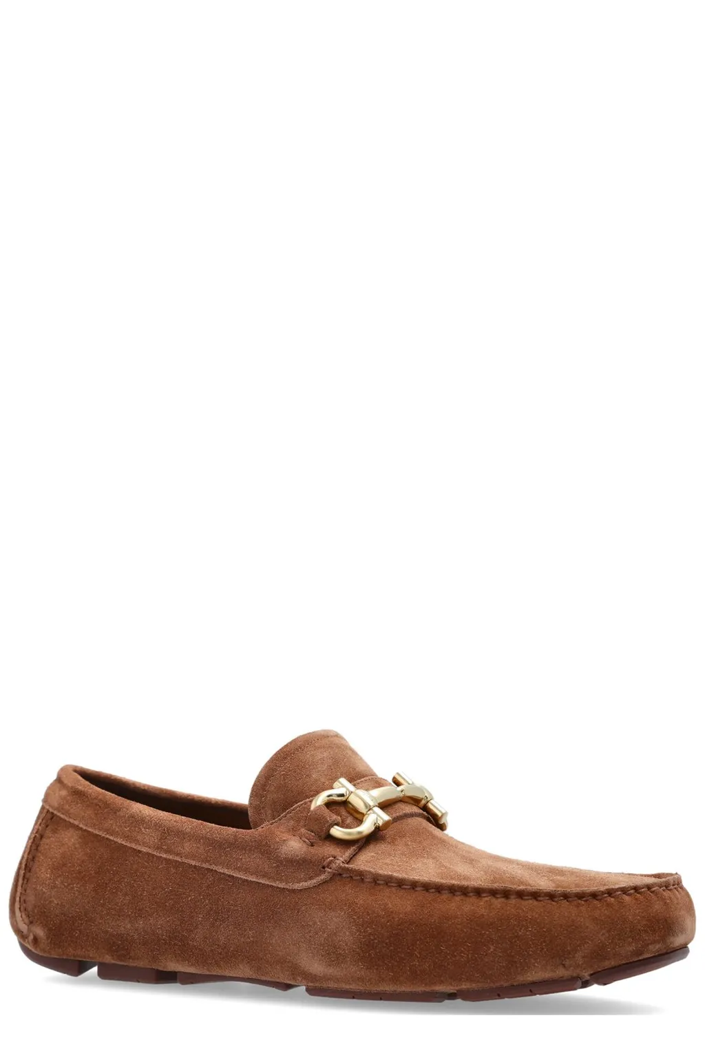 Ferragamo Gancini Ornament Driver Shoes