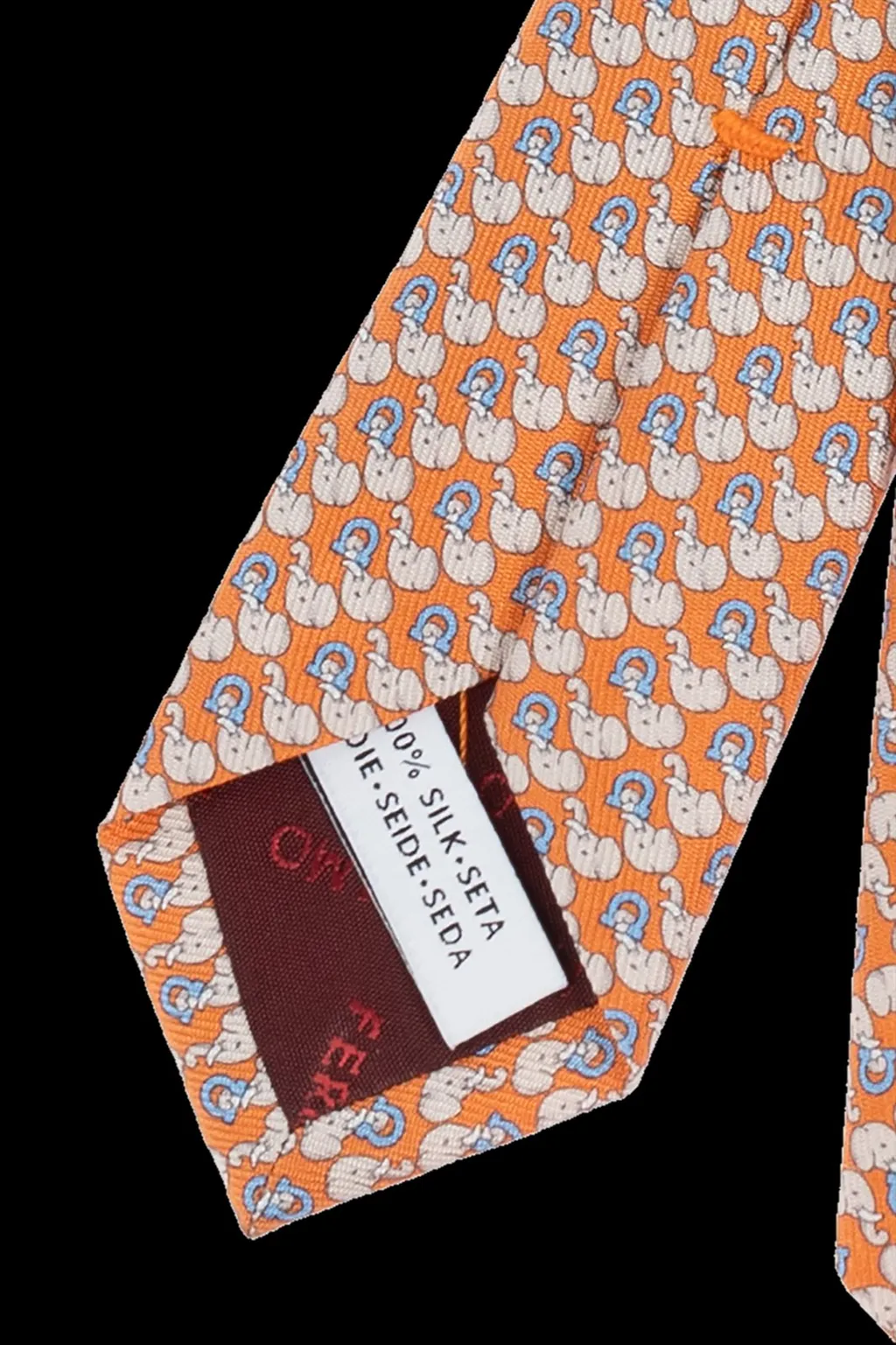 Ferragamo Elephant Printed Tie
