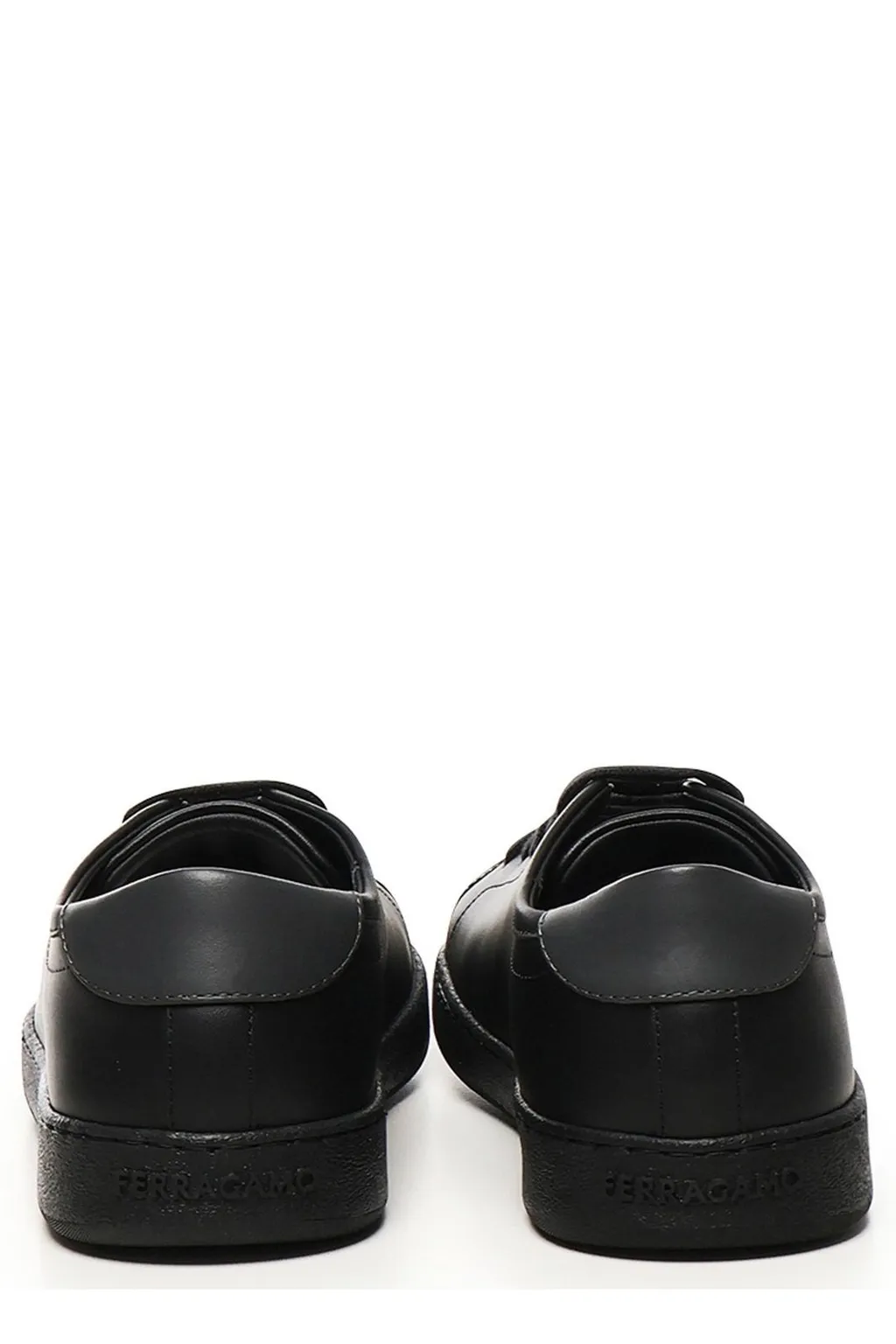 Ferragamo Double Gancini Lace-Up Sneakers