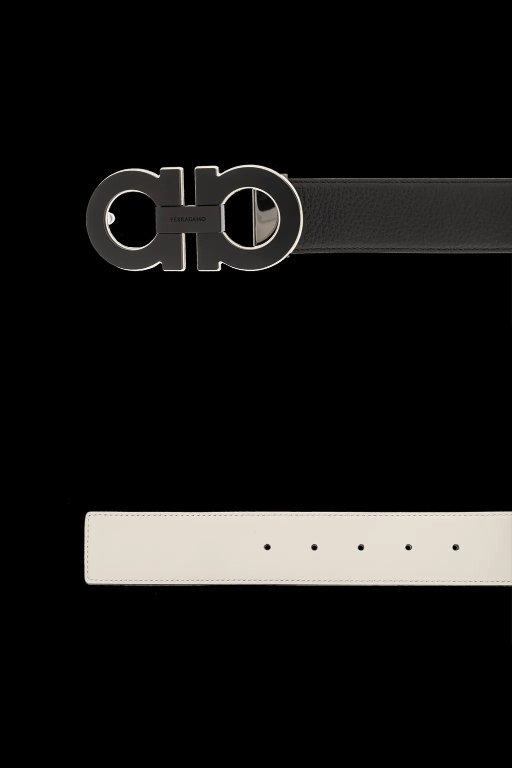 Ferragamo Gancini Buckle Reversible Belt