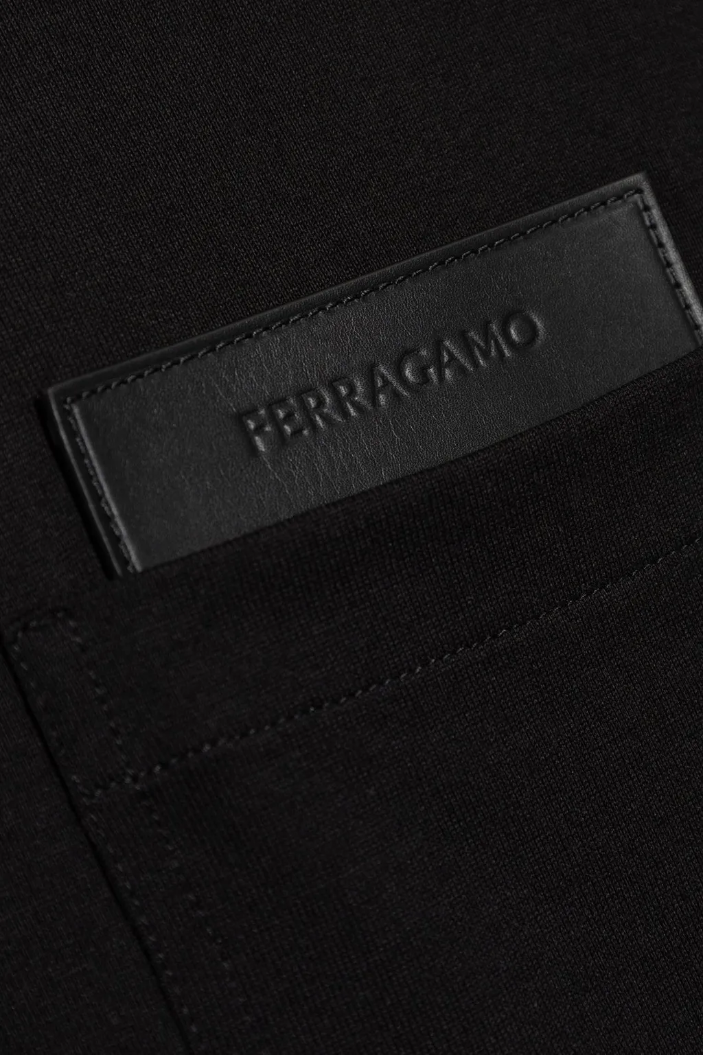 Ferragamo Logo Embossed Cfrewneck T-Shirt
