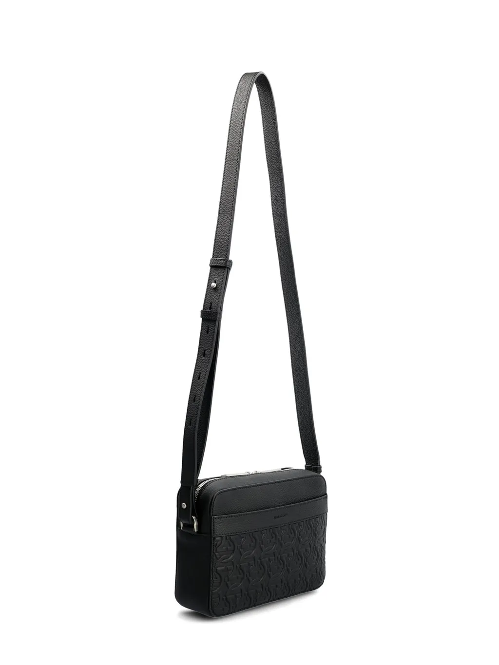 Ferragamo Logo-Embossed Zipped Shoulder Bag