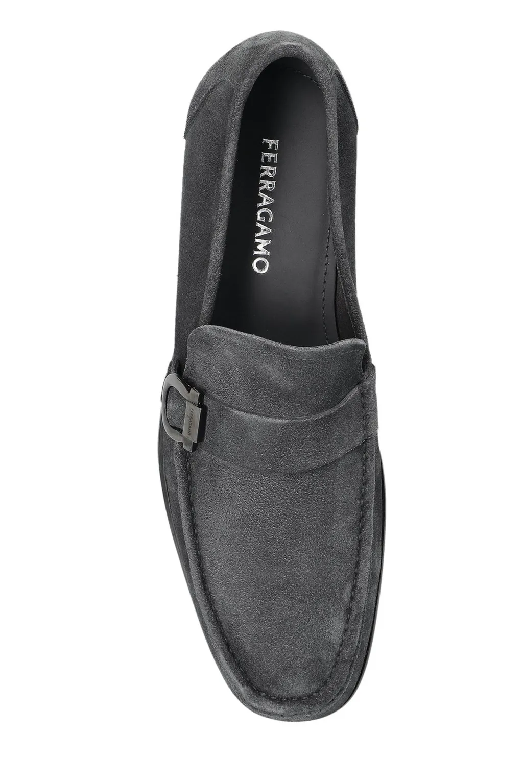 Ferragamo Gancini Ornament Slip-On Loafers